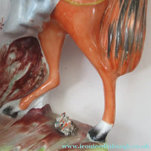 Load image into Gallery viewer, Equestrian Figurines. 1860s Staffordshire Pottery. Pair Edward VII and Princess Alexandra
