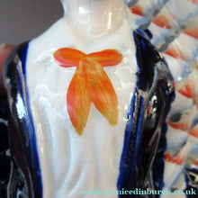 Load image into Gallery viewer, 1860s Staffordshire Flatback Figurine Crimean Sailor with Flag and Canon
