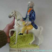 Load image into Gallery viewer, Smaller Pair. 19th Century Antique Staffordshire HIGHWAYMEN Figurines of Dick Turpin and Tom King

