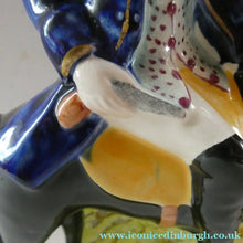 Load image into Gallery viewer, Smaller Pair. 19th Century Antique Staffordshire HIGHWAYMEN Figurines of Dick Turpin and Tom King
