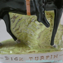 Load image into Gallery viewer, Smaller Pair. 19th Century Antique Staffordshire HIGHWAYMEN Figurines of Dick Turpin and Tom King
