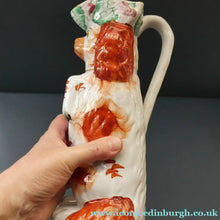 Load image into Gallery viewer, Sweet ANTIQUE STAFFORDSHIRE 19th Century Tall Spaniel Dog Jug or Pitcher
