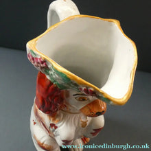 Load image into Gallery viewer, Sweet ANTIQUE STAFFORDSHIRE 19th Century Tall Spaniel Dog Jug or Pitcher
