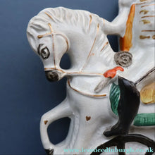 Load image into Gallery viewer, Rarer 1870s Historical Staffordshire Figurine: William I, King of Prussia on Horseback
