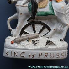 Load image into Gallery viewer, Rarer 1870s Historical Staffordshire Figurine: William I, King of Prussia on Horseback
