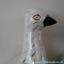 Load image into Gallery viewer, PAIR of Antique 1870s STAFFORDSHIRE Chimney Ornaments of Birds Perched on Mossy Banks
