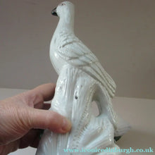 Load image into Gallery viewer, 1870s Pair of White Bird Staffordshire Flatback Figurines Antique
