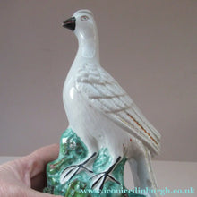 Load image into Gallery viewer, 1870s Pair of White Bird Staffordshire Flatback Figurines Antique

