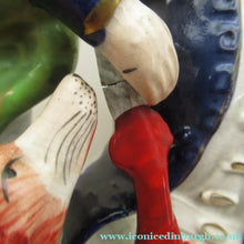 Load image into Gallery viewer, Huge Staffordshire Figurine Spill Vase: Gamekeeper or Hunter with his Retriever Dog
