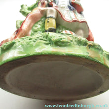 Load image into Gallery viewer, Huge Staffordshire Figurine Spill Vase: Gamekeeper or Hunter with his Retriever Dog
