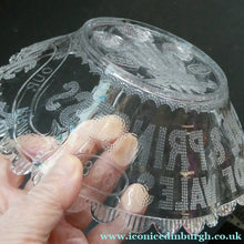 Load image into Gallery viewer, Edward VII Pressed Glass Bowl. British Royalty Silver Wedding 1880s

