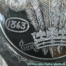 Load image into Gallery viewer, Edward VII Pressed Glass Bowl. British Royalty Silver Wedding 1880s
