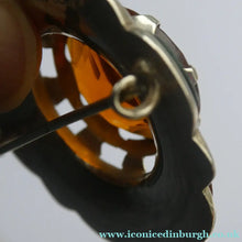 Load image into Gallery viewer, Sweet Antique SCOTTISH VICTORIAN SILVER &amp; Agate Insets. With Large Raised Cairngorm Stone
