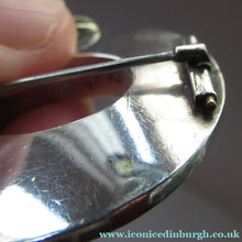 Load image into Gallery viewer, Antique Victorian Agate or Pebble Brooch Solid Silver 

