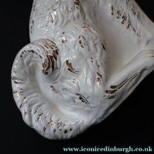 Load image into Gallery viewer, 1880s Victorian Staffordshire Dogs Chimney Spaniels / Wally Dugs. Brown Glass Eyes. 12 inches - Staffordshire Figure
