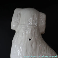 Load image into Gallery viewer, 1880s Victorian Staffordshire Dogs Chimney Spaniels / Wally Dugs. Brown Glass Eyes. 12 inches - Staffordshire Figure
