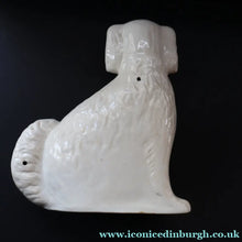 Load image into Gallery viewer, 1880s Victorian Staffordshire Dogs Chimney Spaniels / Wally Dugs. Brown Glass Eyes. 12 inches - Staffordshire Figure
