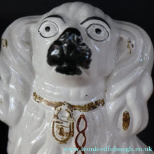 Load image into Gallery viewer, 1880s Victorian Staffordshire Dogs Chimney Spaniels / Wally Dugs. Yellow Painted Eyes (Copy) - Staffordshire Figure
