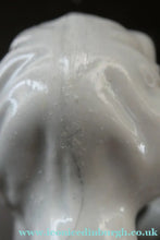 Load image into Gallery viewer, LARGE Staffordshire Dogs Chimney Spaniels / Wally Dugs. 12 1/2 inches. ANTIQUE PAIR with yellow painted eyes; 1880
