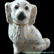 Load image into Gallery viewer, 13 1/4 Inches. Large Antique Victorian Staffordshire Dogs or Chimney Spaniels

