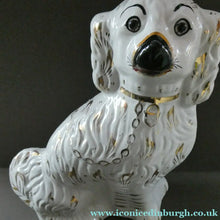 Load image into Gallery viewer, 13 1/4 Inches. Large Antique Victorian Staffordshire Dogs or Chimney Spaniels
