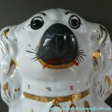 Load image into Gallery viewer, 13 1/4 Inches. Large Antique Victorian Staffordshire Dogs or Chimney Spaniels

