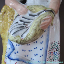 Load image into Gallery viewer, Pair of Victorian Antique Staffordshire Figures: Fishwife and Fisherman. Matched Pair
