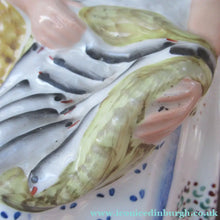 Load image into Gallery viewer, Pair of Victorian Antique Staffordshire Figures: Fishwife and Fisherman. Matched Pair
