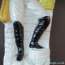 Load image into Gallery viewer, Pair of Victorian Antique Staffordshire Figures: Fishwife and Fisherman. Matched Pair
