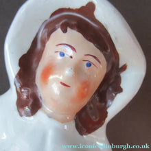 Load image into Gallery viewer, Pair of Victorian Antique Staffordshire Figures: Fishwife and Fisherman. Matched Pair
