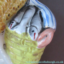 Load image into Gallery viewer, Pair of Victorian Antique Staffordshire Figures: Fishwife and Fisherman. Matched Pair
