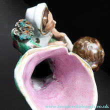 Load image into Gallery viewer, Rare Large ANTIQUE Staffordshire Spill Vase Figurine of the Gypsy Fortune Teller; 1880s. EXCELLENT CONDITION
