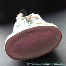 Load image into Gallery viewer, Rare Large ANTIQUE Staffordshire Spill Vase Figurine of the Gypsy Fortune Teller; 1880s. EXCELLENT CONDITION
