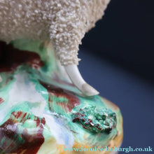 Load image into Gallery viewer, ANTIQUE Victorian 1880s Staffordshire Spill Vase. In the form of a Sheep or Ram
