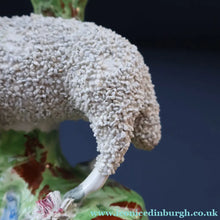 Load image into Gallery viewer, ANTIQUE Victorian 1880s Staffordshire Spill Vase. In the form of a Sheep or Ram
