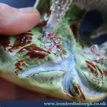 Load image into Gallery viewer, ANTIQUE Victorian 1880s Staffordshire Spill Vase. In the form of a Sheep or Ram - Staffordshire Figure
