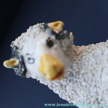 Load image into Gallery viewer, ANTIQUE Victorian 1880s Staffordshire Spill Vase. In the form of a Sheep or Ram
