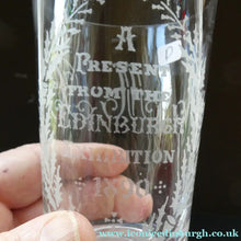 Load image into Gallery viewer, Edinburgh International Exhibition 1890 Meggetland. Antique Souvenir Glass Forth Rail Bridge
