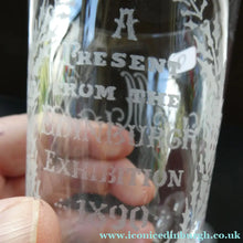 Load image into Gallery viewer, Edinburgh International Exhibition 1890 Meggetland. Antique Souvenir Glass Forth Rail Bridge
