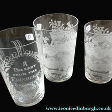Load image into Gallery viewer, Edinburgh International Exhibition 1890 Meggetland. Antique Souvenir Glass Forth Rail Bridge
