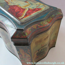 Load image into Gallery viewer, Antique Colman's Mustard Tin. Images of Queen Victoria, Transportation etc. c 1898
