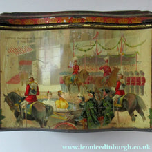Load image into Gallery viewer, Antique Colman's Mustard Tin. Images of Queen Victoria, Transportation etc. c 1898
