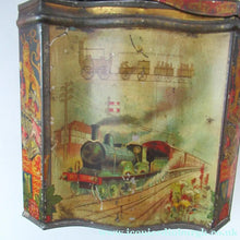 Load image into Gallery viewer, Antique Colman's Mustard Tin. Images of Queen Victoria, Transportation etc. c 1898
