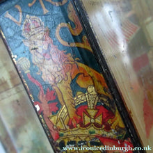 Load image into Gallery viewer, Antique Colman's Mustard Tin. Images of Queen Victoria, Transportation etc. c 1898
