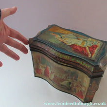 Load image into Gallery viewer, Antique Colman's Mustard Tin. Images of Queen Victoria, Transportation etc. c 1898
