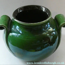 Load image into Gallery viewer, 1890s MASSIVE Arts &amp; Crafts Green Glazed Pot or Jardiniere. Made by AULT Pottery for LIBERTY
