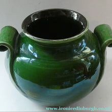 Load image into Gallery viewer, 1890s MASSIVE Arts &amp; Crafts Green Glazed Pot or Jardiniere. Made by AULT Pottery for LIBERTY
