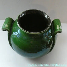 Load image into Gallery viewer, 1890s MASSIVE Arts &amp; Crafts Green Glazed Pot or Jardiniere. Made by AULT Pottery for LIBERTY
