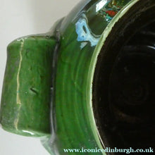 Load image into Gallery viewer, 1890s MASSIVE Arts &amp; Crafts Green Glazed Pot or Jardiniere. Made by AULT Pottery for LIBERTY
