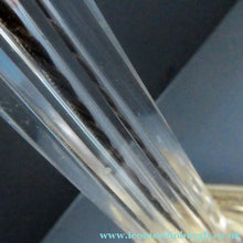 Load image into Gallery viewer, Antique Victorian OSLER Corintian Table Lamp with Brass Base and Capital and Fluted Crystal Upstand Section. SIGNED
